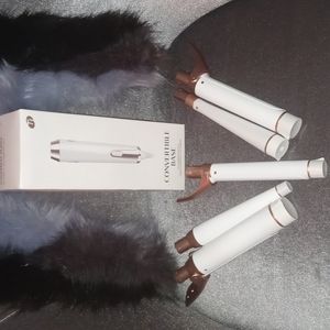 Convertible base curling iron.